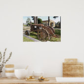 Antiker russischer Traktor Poster (Küche)