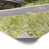 Antiker russischer Traktor Poster (Ecke)