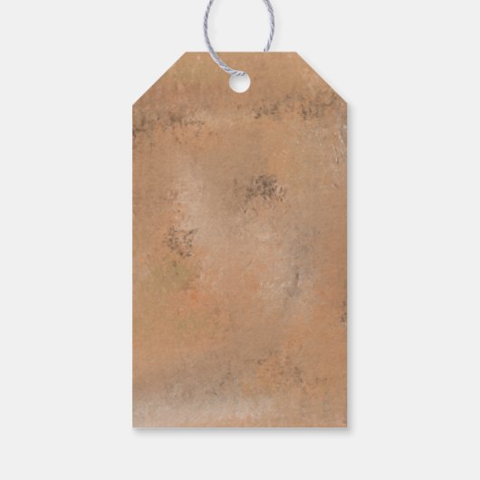 Antiker Rustikaler Vogel Geschenkanhänger (Rückseite)