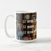 Antiker Sammler Hoarder Jenseits der Hoffnung Kaffeetasse (Links)