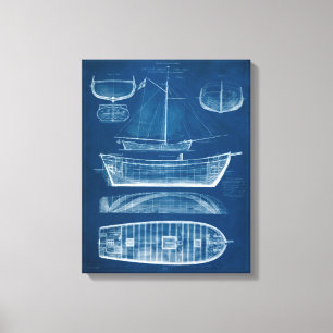 Antiker Schiffs-Plan II Leinwanddruck