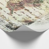 Antiker Schmetterlingsbrief Geschenkpapier (Ecke)