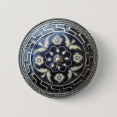 Antiker Schmuck - Blumepin-/broschenknopf Button (Vorderseite)
