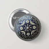 Antiker Schmuck - Blumepin-/broschenknopf Button (Vorne & Hinten)
