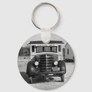 Antiker Schulbus, Greensboro, Georgia, 1941 Schlüsselanhänger