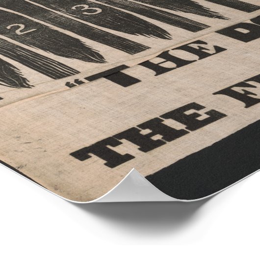 Antiker Schwanz auf dem Donkey Poster (Ecke)