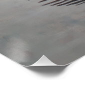Antiker Schwarzschwankunst-Druck Poster (Ecke)