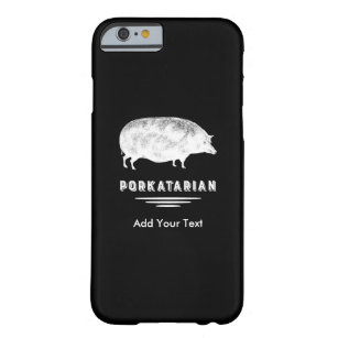 Antiker Schwein-Speck-Liebhaber Porkatarian lustig Barely There iPhone 6 Hülle