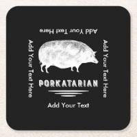 Antiker Schwein-Speck-Liebhaber Porkatarian lustig