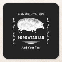 Antiker Schwein-Speck-Liebhaber Porkatarian lustig