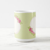 Antiker Shabby-Chic-Rahmen mit Rosenblumen Kaffeetasse (Mittel)