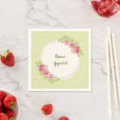 Antiker Shabby Chic Rosenrahmen Serviette (Beispiel)