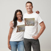Antiker silberner Tee-Topf und T-Shirt (Unisex)