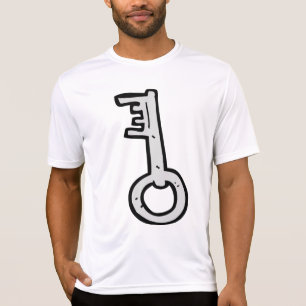 Antiker Skelettschlüssel Handgezeichnet Silber Ant T-Shirt