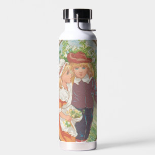 Antiker skurriler Valentinstag, viktorianische Ära Trinkflasche