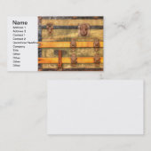 Antiker Stamm Visitenkarte (Vorne/Hinten)