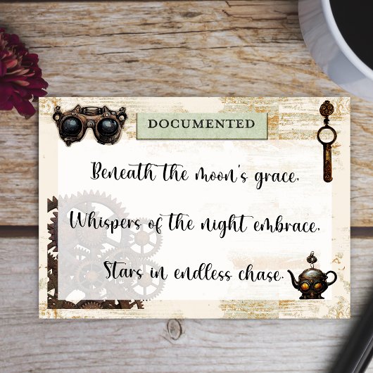 Antiker Steampunk, rostige Gänge, Mechanische 4"x3 Post-it Klebezettel