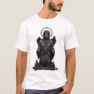 Antiker Steinengel mit leuchtenden Augen Dunkle Go T-Shirt