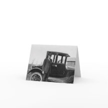 Antiker Stil Mann mit Auto