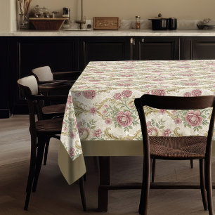 Antiker Stil Viktorianische Verzierte Blumendetail Tischdecke