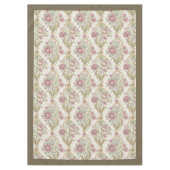 Antiker Stil Viktorianische Verzierte Blumendetail Tischdecke (Vorderseite)