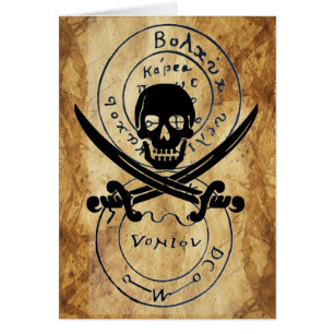 ANTIKER TALISMAN / PIRATEN SCHATZKARTE