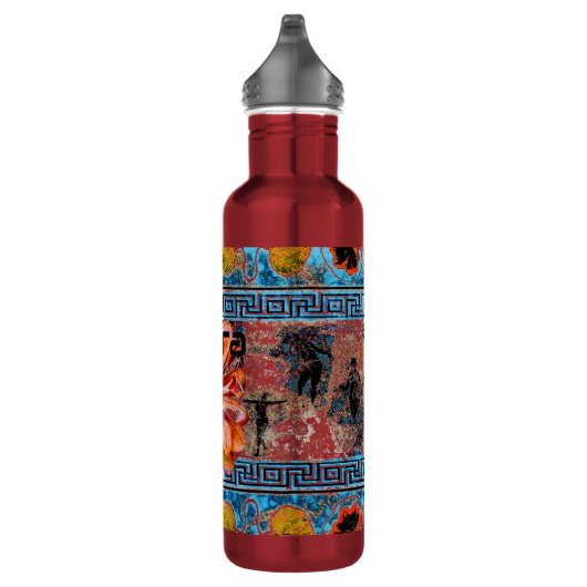 Antiker Tanz mit Figuren und Blume Edelstahlflasche (Rechts)