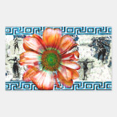 Antiker Tanz Rechteckiger Aufkleber (Vorderseite)