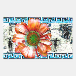 Antiker Tanz Rechteckiger Aufkleber