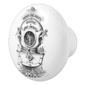 Antiker Tauchsturzhelm Keramikknauf (Rechts)