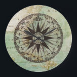 Antiker technischer Kompass und Kartenuhr Große Wanduhr<br><div class="desc">Antiker technischer Kompass und Kartenuhr</div>