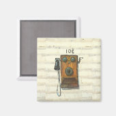 Antiker Telefonmagnet Magnet (Vorderseite/Rückseite)