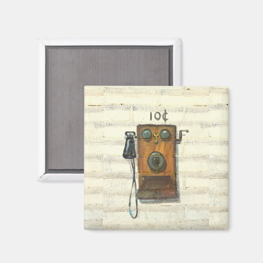 Antiker Telefonmagnet Magnet (Vorderseite/Rückseite)