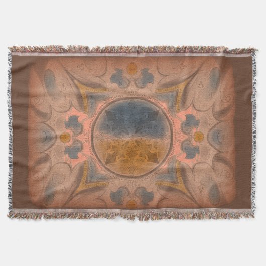 Antiker Teppich Wurfdecke Decke (Vorderseite)