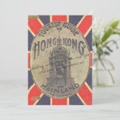 Antiker Touristenführer nach Hongkong mit Union Ja Karte (Stehend Vorderseite)