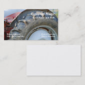 antiker Traktor Visitenkarte (Vorne/Hinten)