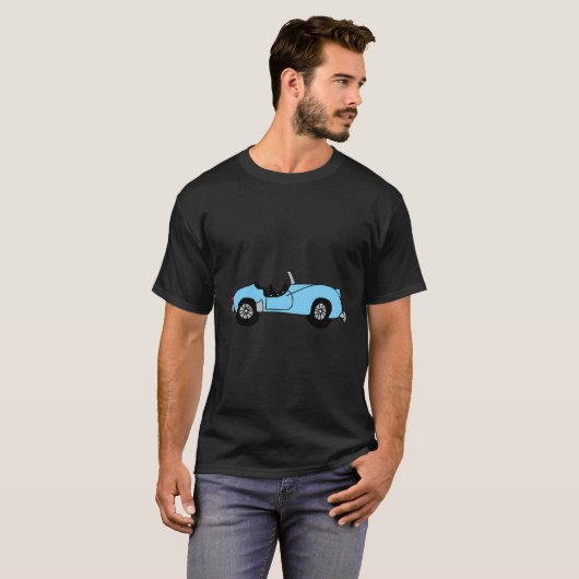 Antiker Triumph Light Blue Tr3 Tr3A Tr2 British Sp T-Shirt (Vorne ganz)