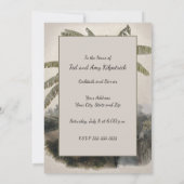 Antiker Tropischer Bananenbaumwald | Vintag Bota Einladung (Rückseite)