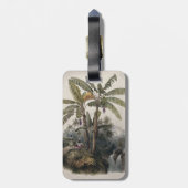 Antiker Tropischer Bananenbaumwald | Vintag Bota Gepäckanhänger (Rückseite vertikal)