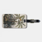 Antiker Tropischer Bananenbaumwald | Vintag Bota Gepäckanhänger (Rückseite horizontal)