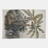 Antiker Tropischer Bananenbaumwald | Vintag Bota Geschirrtuch (Horizontal)