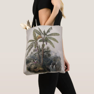 Antiker Tropischer Bananenbaumwald   Vintage Bota Tasche