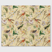 Antiker Tropischer Hummingvogel-Dschungelwald Vani Geschenkpapier (Flach)