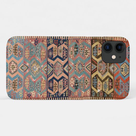 Antiker türkischer Rug Teppich Kilim Case-Mate iPhone Hülle (Rückseite (Horizontal))
