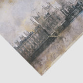 Antiker Uhrenturm | Steampunk Big Ben Decoupage Seidenpapier (Ausschnitt)