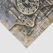 Antiker Uhrenturm | Steampunk-Entpackung Seidenpapier (Ausschnitt)