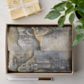 Antiker Uhrenturm | Steampunk-Entpackung Seidenpapier (Geschenk)