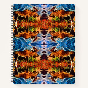 Antiker USA Alaska Bull-Elch Notizblock