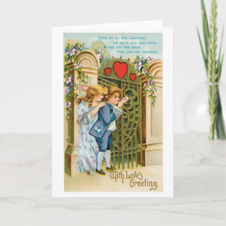 Antiker Valentinstag Feiertagskarte