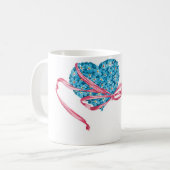 Antiker Valentinstag Kaffeetasse (Vorderseite Links)